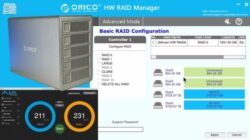 Configuración por software caja RAID Orico