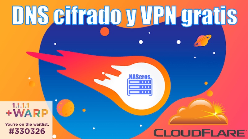 DNS cifrado VPN gratis warp cloudflare