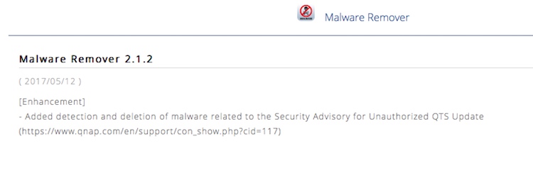 actualización Malware Remover 2.1.2