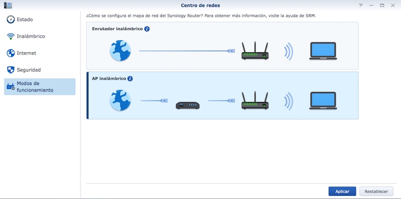 Synology-RT2600ac-modos-de-trabajo