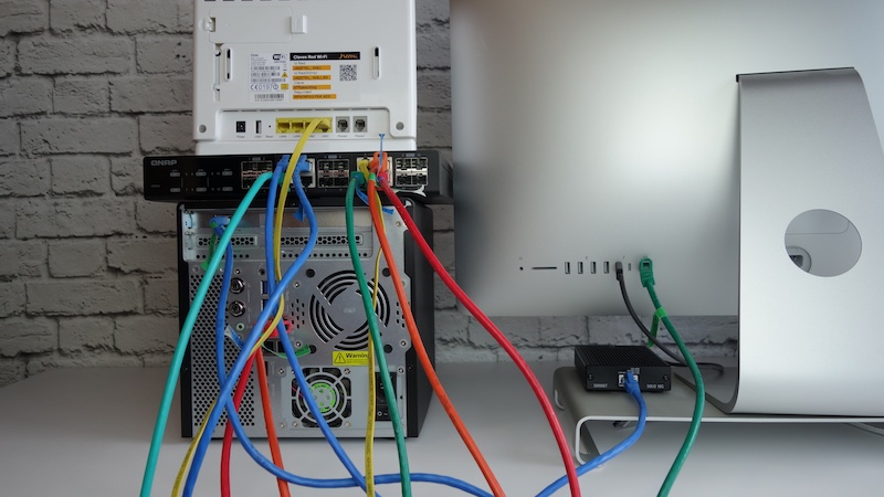 conexionado red con un switch 10G