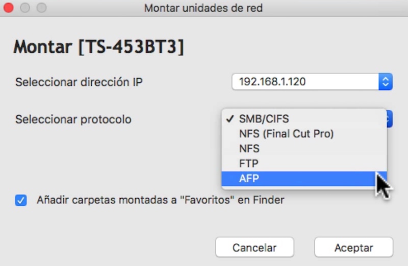 rendimiento Thunderbolt del TS 453BT3 configuración protocolo conexión